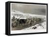 British Troops on the Road to Sevastopol, 1855-William Simpson-Framed Stretched Canvas