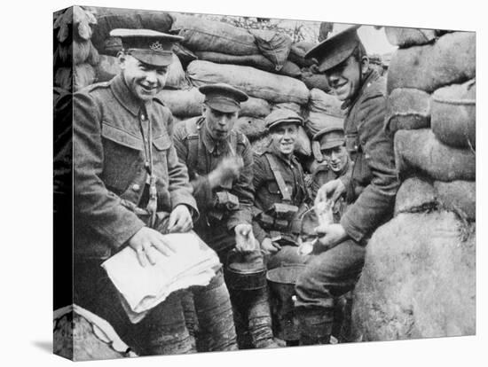 British Troops on the Western Front in France During World War I in 1914-Robert Hunt-Stretched Canvas