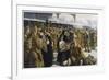 British Troops Returning to France after Leave-R. Jack-Framed Premium Giclee Print