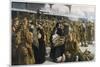 British Troops Returning to France after Leave-R. Jack-Mounted Premium Giclee Print