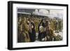 British Troops Returning to France after Leave-R. Jack-Framed Art Print