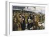 British Troops Returning to France after Leave-R. Jack-Framed Art Print