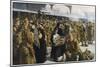 British Troops Returning to France after Leave-R. Jack-Mounted Art Print