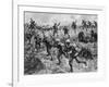 British Troops Rushing German Positions During One of the Battles for the Somme During World War I-null-Framed Photographic Print