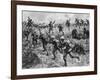 British Troops Rushing German Positions During One of the Battles for the Somme During World War I-null-Framed Photographic Print