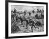British Troops Rushing German Positions During One of the Battles for the Somme During World War I-null-Framed Photographic Print