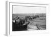 British Troops Unloading Dates on the Shore of the Tigris River, 1918-null-Framed Giclee Print