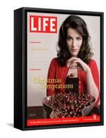 British TV Chef and Cookbook Author Nigella Lawson with Bowl of Cherries, December 9, 2005-Harry Borden-Framed Stretched Canvas