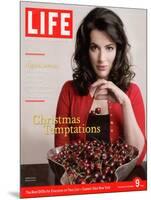 British TV Chef and Cookbook Author Nigella Lawson with Bowl of Cherries, December 9, 2005-Harry Borden-Mounted Photographic Print