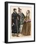 British Uniform and Costume: English Merchant, Noble and Companion of the Court of Queen Elisabeth-null-Framed Giclee Print