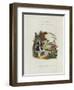British Valentine Card with an Image of a Cherub Rowing a Woman in a Boat-null-Framed Giclee Print