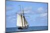 British Virgin Islands, Jost Van Dyke. Freedom Schooner Amistad under Sail-Kevin Oke-Mounted Photographic Print