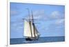 British Virgin Islands, Jost Van Dyke. Freedom Schooner Amistad under Sail-Kevin Oke-Framed Photographic Print