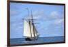 British Virgin Islands, Jost Van Dyke. Freedom Schooner Amistad under Sail-Kevin Oke-Framed Photographic Print