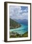 British Virgin Islands, Jost Van Dyke. Great Harbour from Majohnny Hill-Walter Bibikow-Framed Photographic Print