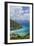 British Virgin Islands, Jost Van Dyke. Great Harbour from Majohnny Hill-Walter Bibikow-Framed Photographic Print
