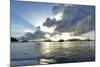 British Virgin Islands, Sandy Cay, Tortola. Sailboats at Anchor in Cane Garden Bay-Kevin Oke-Mounted Photographic Print