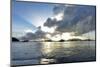 British Virgin Islands, Sandy Cay, Tortola. Sailboats at Anchor in Cane Garden Bay-Kevin Oke-Mounted Photographic Print