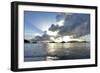 British Virgin Islands, Sandy Cay, Tortola. Sailboats at Anchor in Cane Garden Bay-Kevin Oke-Framed Photographic Print