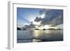 British Virgin Islands, Sandy Cay, Tortola. Sailboats at Anchor in Cane Garden Bay-Kevin Oke-Framed Photographic Print