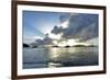 British Virgin Islands, Sandy Cay, Tortola. Sailboats at Anchor in Cane Garden Bay-Kevin Oke-Framed Photographic Print