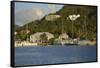 British Virgin Islands, Tortola. Boats at the Marina in West End-Kevin Oke-Framed Stretched Canvas