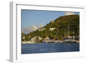 British Virgin Islands, Tortola. Boats at the Marina in West End-Kevin Oke-Framed Photographic Print
