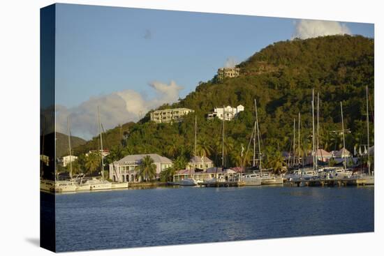 British Virgin Islands, Tortola. Boats at the Marina in West End-Kevin Oke-Stretched Canvas
