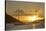 British Virgin Islands, Tortola. Caribbean Sunset with Sailboats at Soper's Hole, West End-Kevin Oke-Stretched Canvas