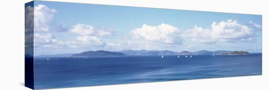 British Virgin Islands, Virgin Gorda, Sailboats in the Sea-null-Stretched Canvas