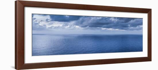 British Virgin Islands, Virgin Gorda. Soldier Bay with clouds-Walter Bibikow-Framed Photographic Print