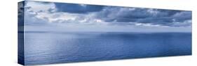 British Virgin Islands, Virgin Gorda. Soldier Bay with clouds-Walter Bibikow-Stretched Canvas