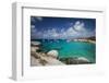 British Virgin Islands, Virgin Gorda. The Baths, beach view-Walter Bibikow-Framed Photographic Print