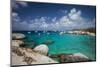 British Virgin Islands, Virgin Gorda. The Baths, beach view-Walter Bibikow-Mounted Photographic Print