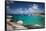 British Virgin Islands, Virgin Gorda. The Baths, beach view-Walter Bibikow-Framed Stretched Canvas