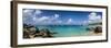 British Virgin Islands, Virgin Gorda. The Baths, beach view-Walter Bibikow-Framed Photographic Print