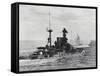 British Warship Barham at Sea-null-Framed Stretched Canvas