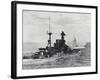 British Warship Barham at Sea-null-Framed Photographic Print