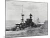 British Warship Barham at Sea-null-Mounted Photographic Print