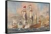 'British Warship of the 17th Century', 1924-Unknown-Framed Stretched Canvas