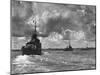 British Warships Entering Sydney Harbour, Australia, 1945-null-Mounted Giclee Print