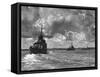 British Warships Entering Sydney Harbour, Australia, 1945-null-Framed Stretched Canvas