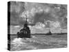 British Warships Entering Sydney Harbour, Australia, 1945-null-Stretched Canvas