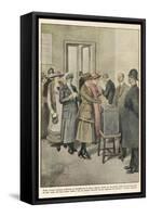 British Women Vote for the First Time-Achille Beltrame-Framed Stretched Canvas