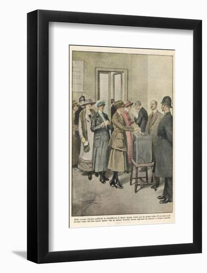 British Women Vote for the First Time-Achille Beltrame-Framed Photographic Print