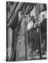 British Women Working For Window Cleaning Firm-Hans Wild-Stretched Canvas