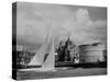 British Yacht Sceptre in Portsmouth Harbor, Making Trail Run For America's Cup Race-Mark Kauffman-Stretched Canvas