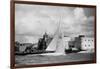 British Yacht Sceptre in Portsmouth Harbor, Making Trail Run For America's Cup Race-Mark Kauffman-Framed Photographic Print