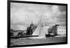 British Yacht Sceptre in Portsmouth Harbor, Making Trail Run For America's Cup Race-Mark Kauffman-Framed Photographic Print