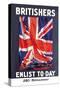 Britishers: Enlist To-Day-Guy Lipscombe-Stretched Canvas